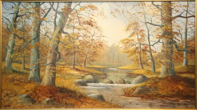 Irish Art Original Oil Painting RIVER DUN, CO. ANTRIM, N IRELAND by MANSON BLAIR