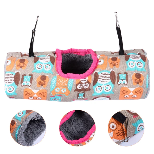 Plush Hamster Nest Small Animals Tunnels Toy Indoor Hammock