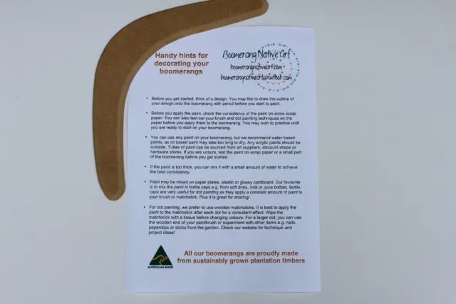 Australian Made 23cm Blank Timber Boomerangs To Decorate- NAIDOC Week (150 Pack) 2