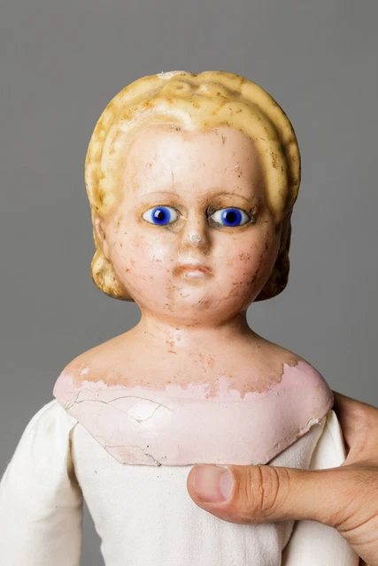 Papiermaché-Motschmann-Baby, um 1880 - Auktionen & Preisarchiv Papiermaché-Motschmann-Baby, um 1880 - Auktionen & Preisarchiv