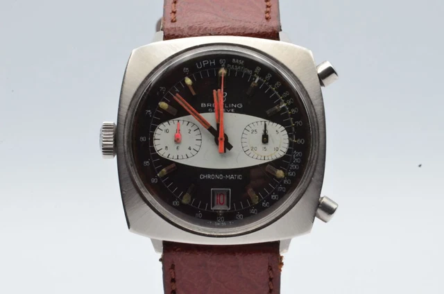 BREITLING CHRONO-MATIC VINTAGE Montre Hommes 2111 Acier Belle Rare