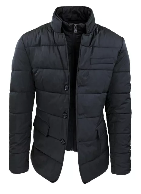 VESTE DOUDOUNE HOMME Noir Hivernal Veste Slim Fit Casual Elegant EUR 112 50 PicClick FR