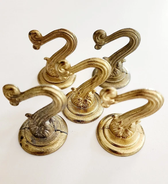 Ceiling Hooks Japan Metal Lot Of 5 Vintage 1960-70s 0609 1.75" Hangers #3 E17