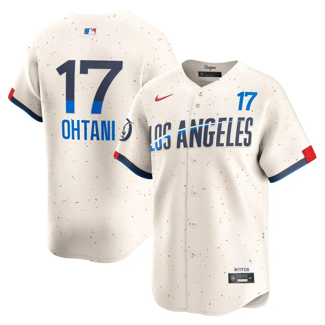 SHOHEI OHTANI 17 Los Angeles Dodgers 2024 City Connect MEN Stitched