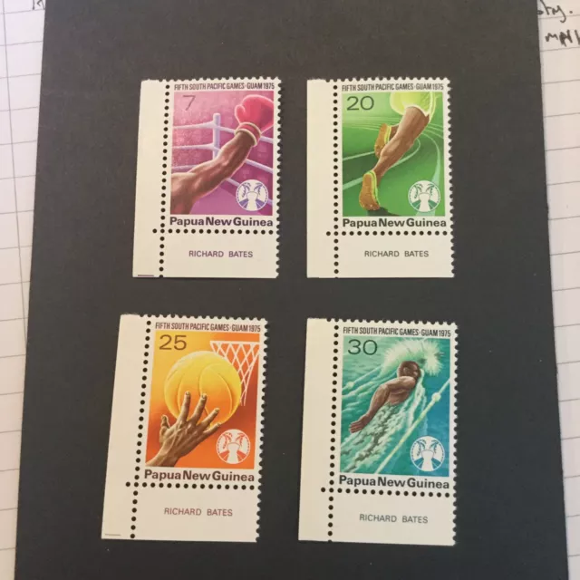 Papua New Guinea mint stamps  1975 sg 290-293 5th South Pacific Games, Guam MNH