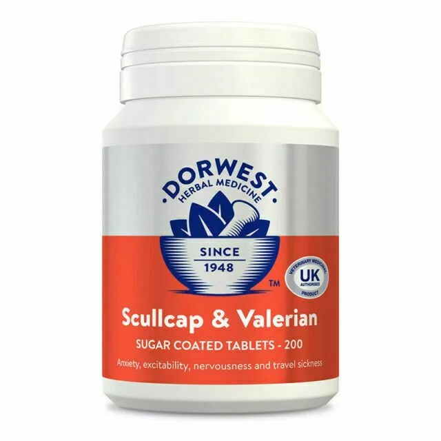 Dorwest Herbs Scullcap and Valerian Tablets - Pack of 200