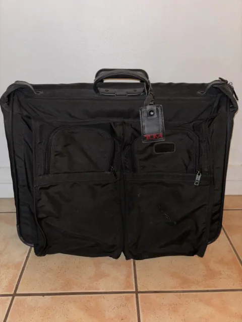 Tumi Black Alpha Wheeled Garment Bag Extended Trip Rolling Wardrobe