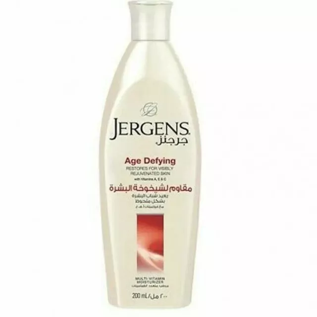 Hydratant multi-vitamines Jergens Age Defying 200 ml livraison gratuite