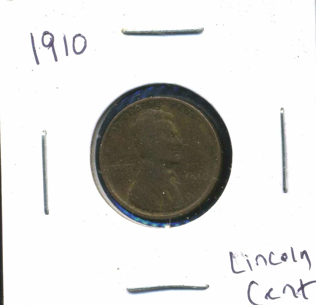 1910 P Wheat Penny Key Date Us Circulated One Lincoln Rare 1 Cent U.s Coin #6174