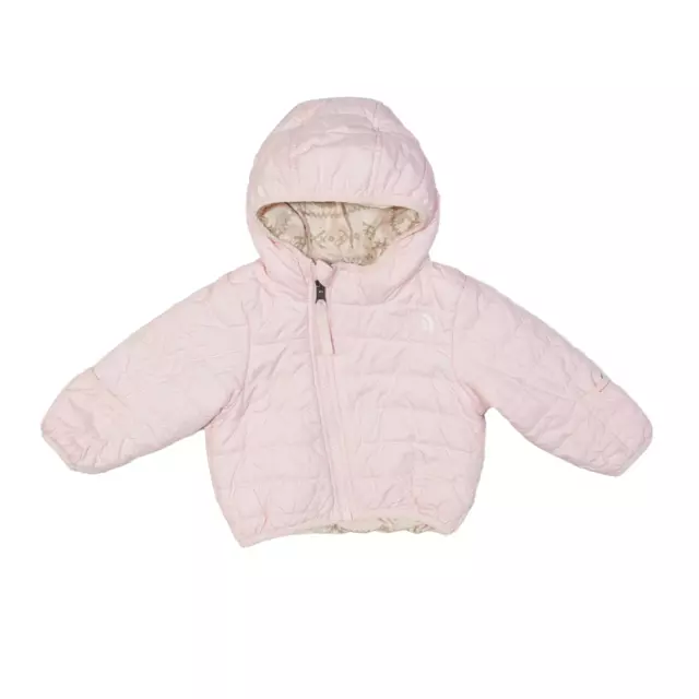 THE NORTH FACE Reversible Polar Bear Puffer Jacket Pink Girls XXS