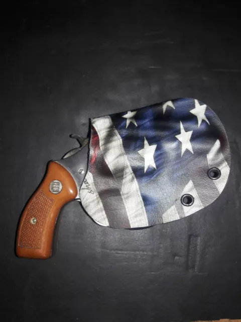 Smith & Wesson J frame Kydex Holster 2nd Ammendment / American Flag Graphics
