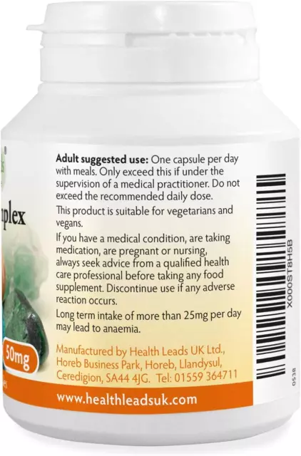 ZINC ULTRA COMPLEX 50Mg 90 Capsules, without Magnesium Stearate, Zinc ...