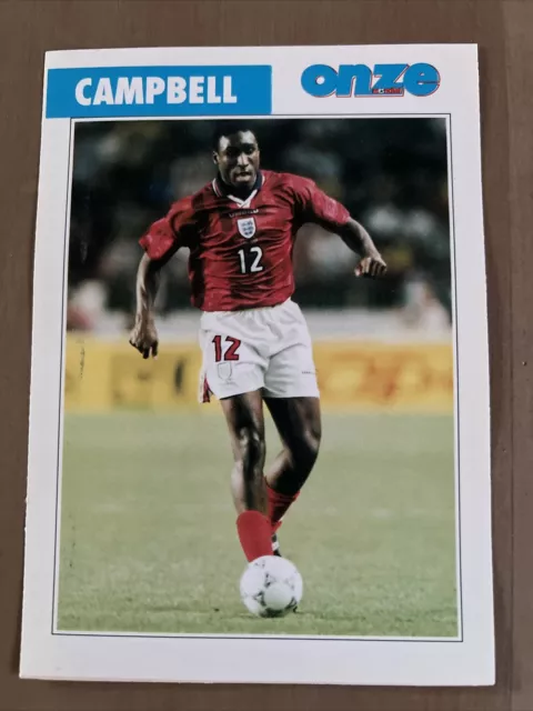 Card Onze Mondial Sol Campbell 1998 Wc Rookie  England