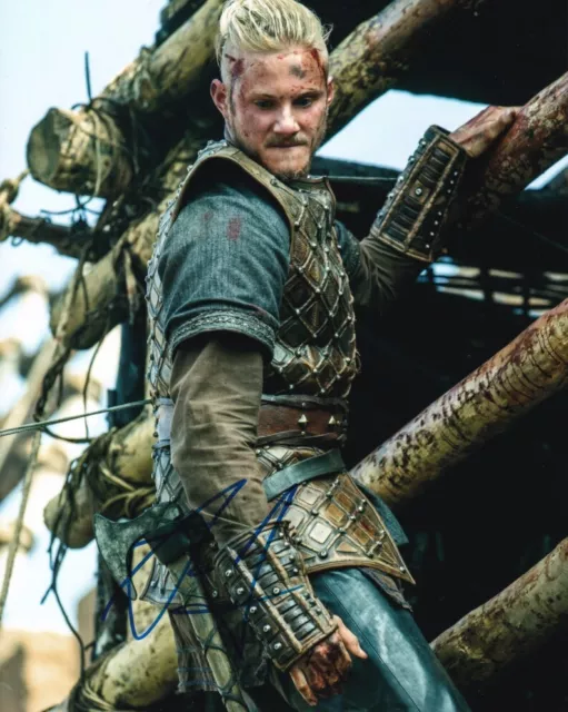 ALEXANDER LUDWIG signed Autogramm 20x25cm VIKINGS in Person autograph COA