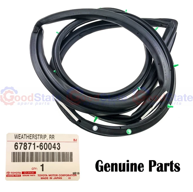 Toyota LandCruiser 80 Series FZJ FJ RH Rear Quarter Window Rubber Seal Genuine Toyota Group 6274160040 6274160040 62741 60040 62741 60040