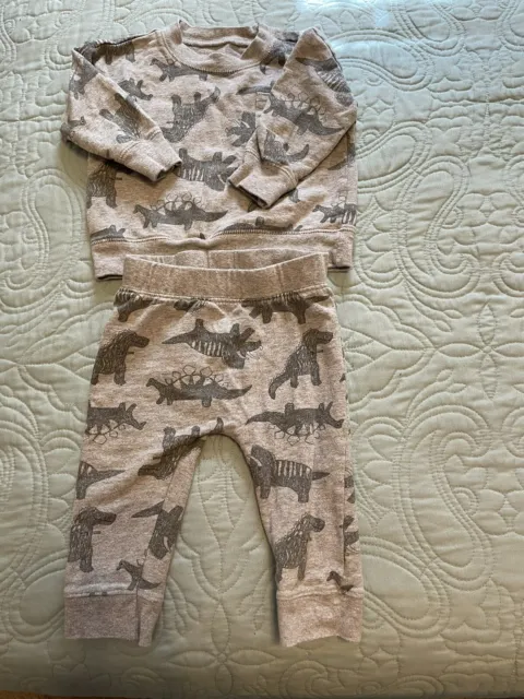 Just One You By Carters 2 Piece Outfit Infant Boys Size 9 Months /dinosaurs