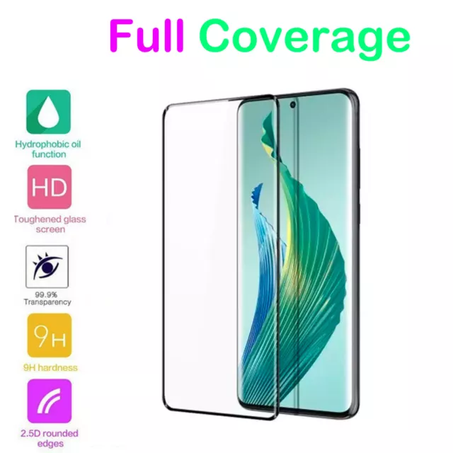 For Honor Magic5 Lite 5D Tempered Glass Screen Protector Film Curve - Full Glue
