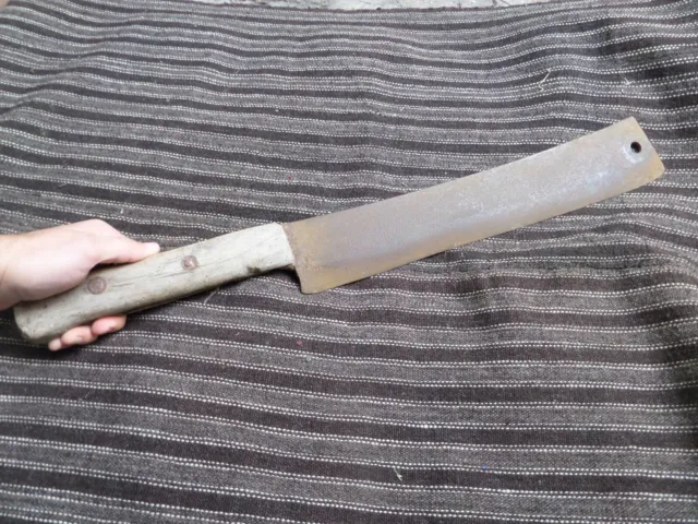 Huge 2Ft Antique Machete Axe Machette Cleaver Knife Sword Weapon Tool Vintage