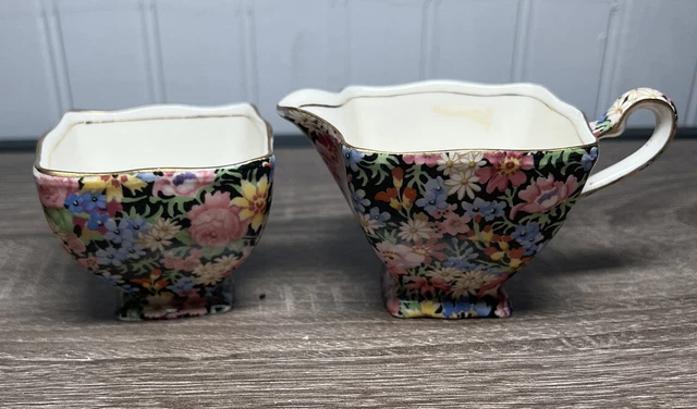 Royal Winton Grimwades Chintz Balmoral Creamer & Sugar