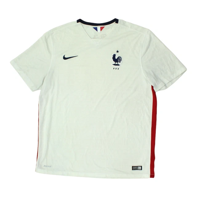 NAZIONALE FRANCIA 2015 Nike Uomo Maglietta Bianca Away Calcio