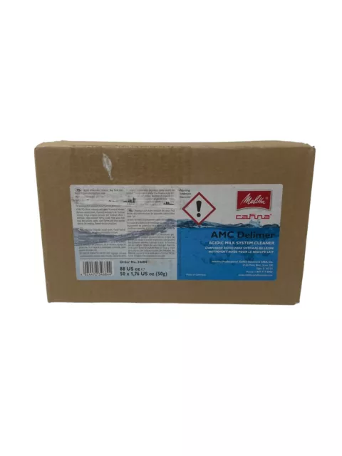 Melitta Cafina AMC Milk System Cleaner Case of 50 bags x 50g Powder