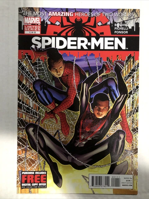 Spider-Men #1 Vol 1 (Marvel 2012) 1st Meeting Peter Parker and Miles Morales NM+