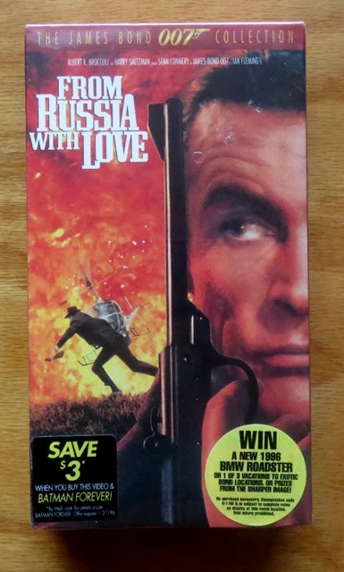 New From Russia with Love VHS Sean Connery, James Bond 007