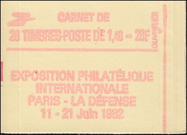 Markenheftchen Sabinerin 10x 2275A PHILEXFRANCE 1982, ungeöffnet **
