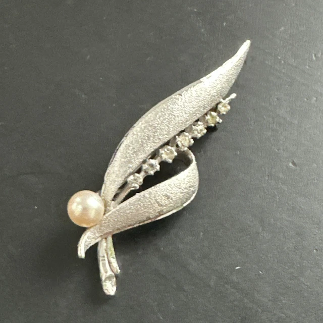Belle broche Art déco antique des années 1920 en argent