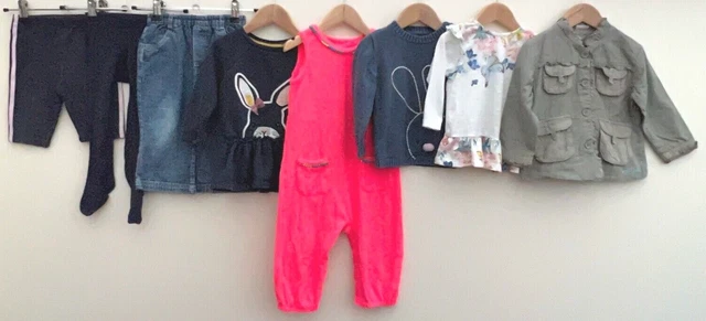 Baby Girls Bundle Of Clothing Age 12-18 mesi M&S Tu M&Co