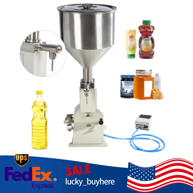 A02 Pneumatic Paste Bottler Liquid Filling Machine 5-50ml Filler Oil Milk Filler