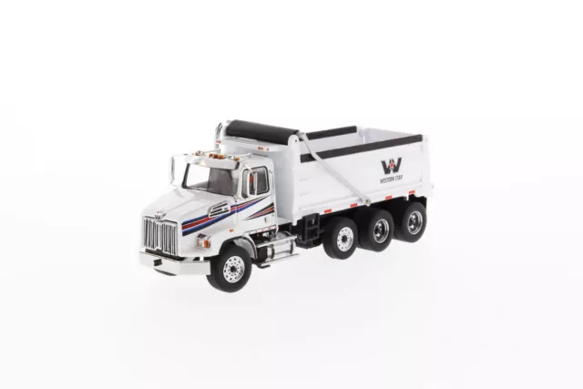 DM 1/50 Western Star 4700 SB Dump Truck White Diecast Model 71034 Toy Gift NIB