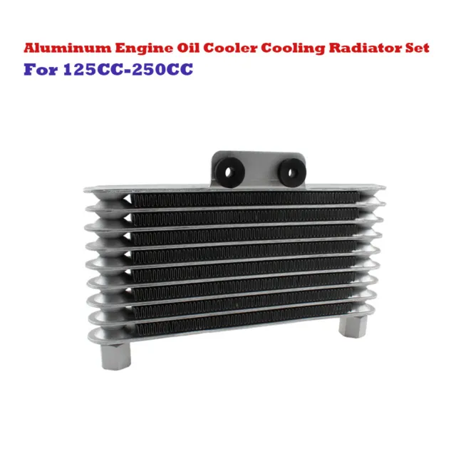 1PC ATV Engine CNC Oil Cooler Cooling Radiator Fit For 125-250CC Motorcycle Part
