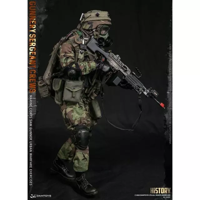 1/6 DAMTOYS 78082 Marine Corps SAW GUNNER Gunnery Sergeant Crews Action Figure