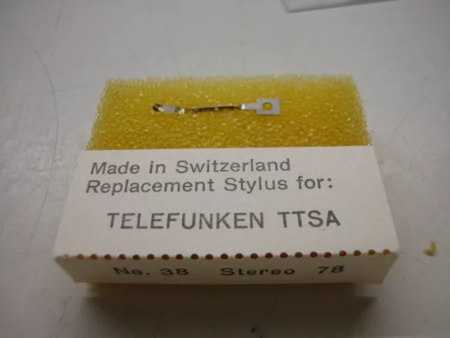 38 Ersatz Tonnadel Replacement Stylus Telefunken TTSA