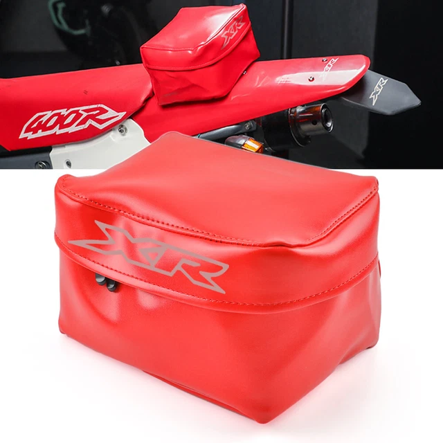 thumbnail image 2 of Red Rear Mudguard Tool Bag – Honda CRF125/150, CRF250R/X/L, CRF450R/RX, CRF300L/450L – Nylon, 19cm 2 of 3