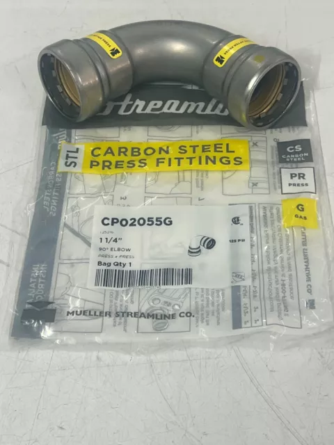 Streamline 1-1/4″ STL-G Press x Press 90° ELBOW CP02055G