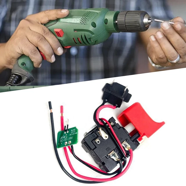 Interrupteur Perceuse Avec Contrôle De Vitesse Et Lumière - Commutateur De Remplacement Pour Outils Électriques