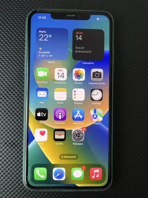 Apple iPhone 11 Pro Max - 64Go - Vert nuit - A réparer ou pour pièces .