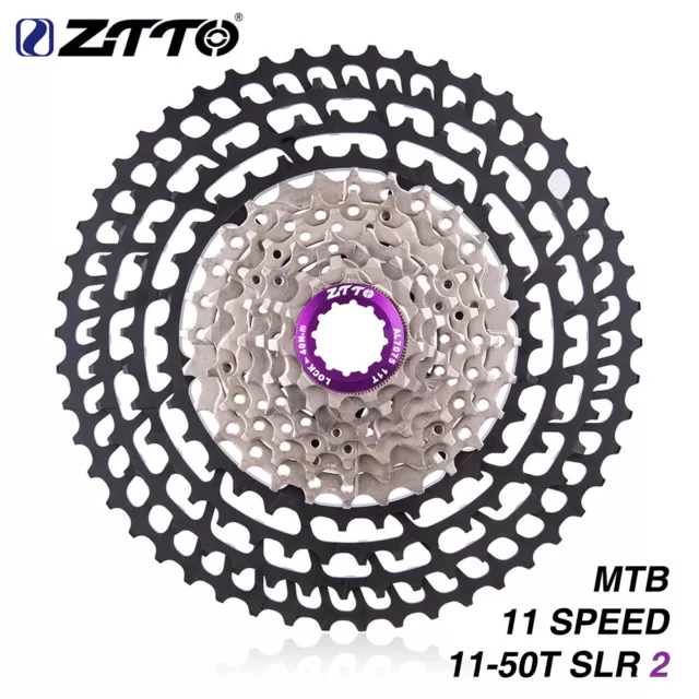 ZTTO Bike 11-50T SLR 2 Cassette MTB 11Speed Wide Ratio UltraLight  Freewheel