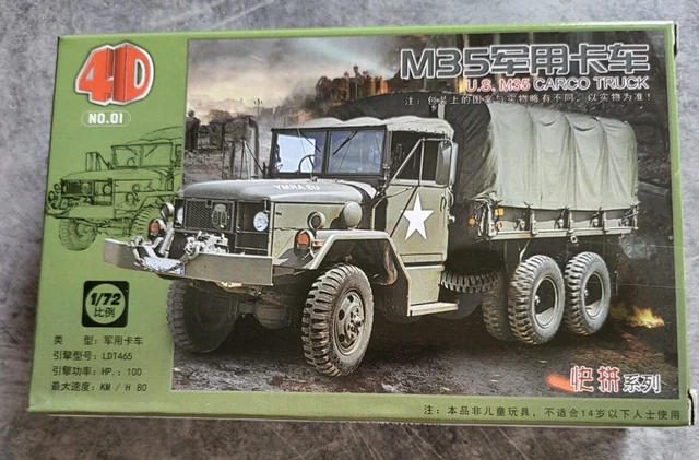 Maquette En Résine AMC Models - Camion Militaire Au 1/72e - Occasion Complète (sans Décalcomanies)