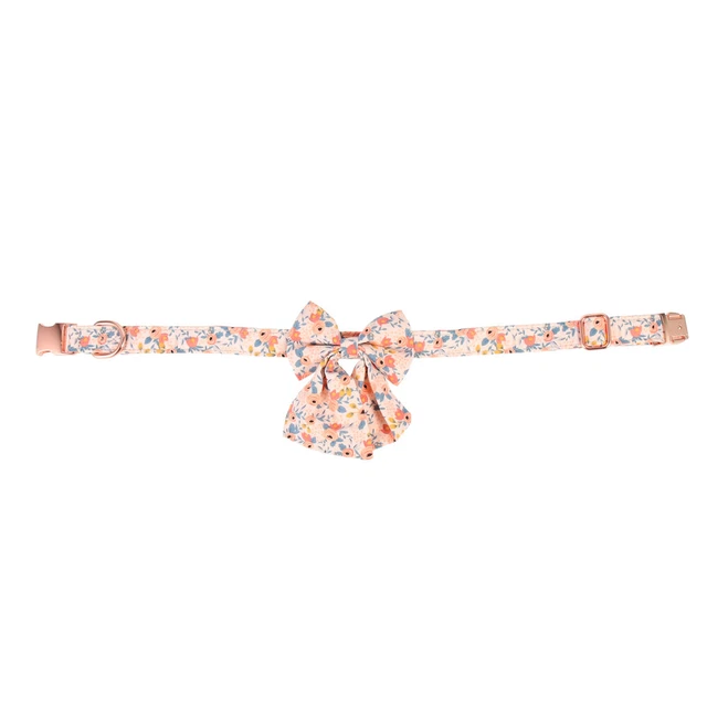 Haustierhalsband Reine Baumwolle Halsband Mit Fliege Für Haustiere Orange