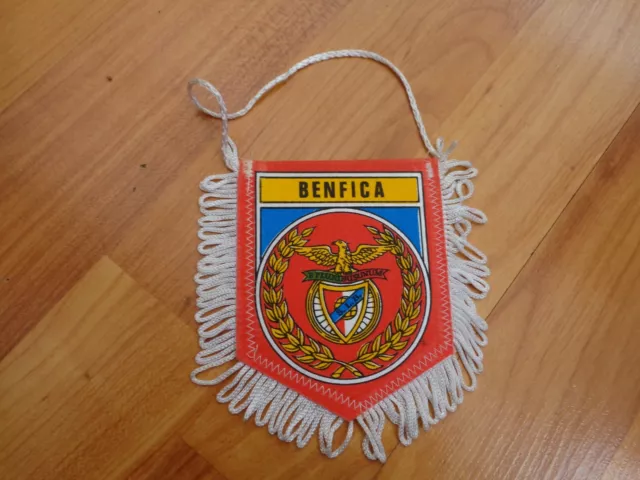 Vintage Sl Benfica - S 10CM Portugal Football Emblème Double Face Banderole
