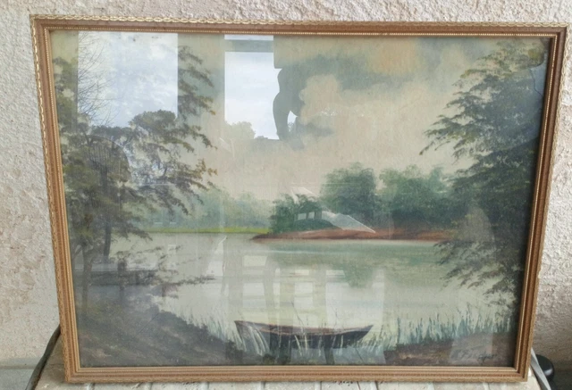 Tableau ancien Huile sur bois signé K.FISCHER 2