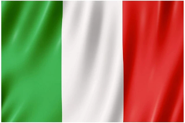Bandiera Italia 90x150 Cm - Tricolore Con 2 Occhielli In Poliestere - Foto 2