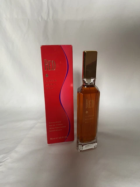 RED by GIORGIO BEVERLY HILLS New In Box Perfume 3.0 / 3 oz 90 mL Eau de Toilette