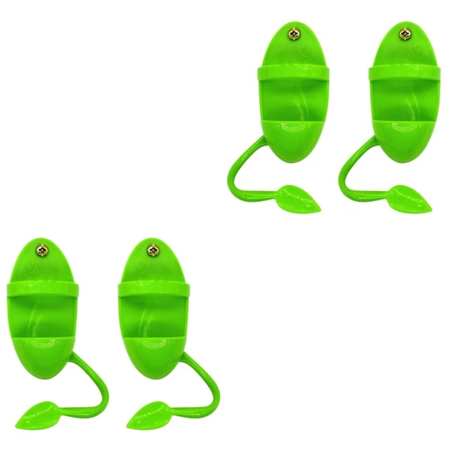 4 piezas Cuencos de plástico con soporte para cuttlebone de esqueleto para pájaros