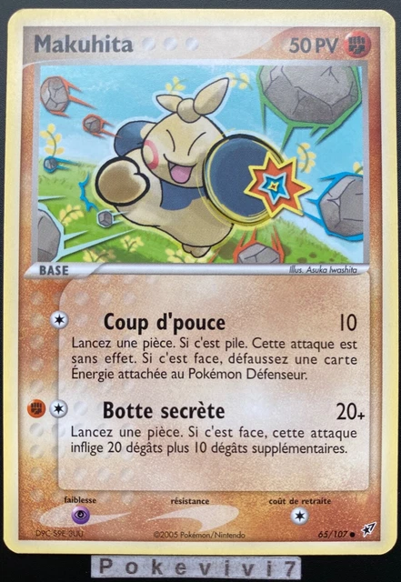 Carte Pokemon MAKUHITA 65/107 Ex Deoxys Bloc EX FR NEUF