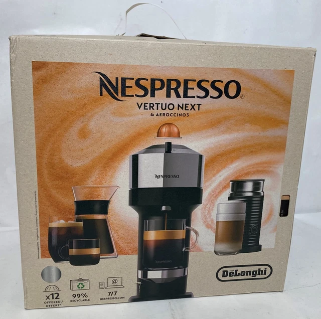NESPRESSO VERTUO NEXT Premium Coffee Espresso Maker & Aeroccino3