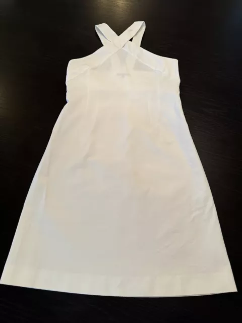 Theory White Halter Dress Size 2